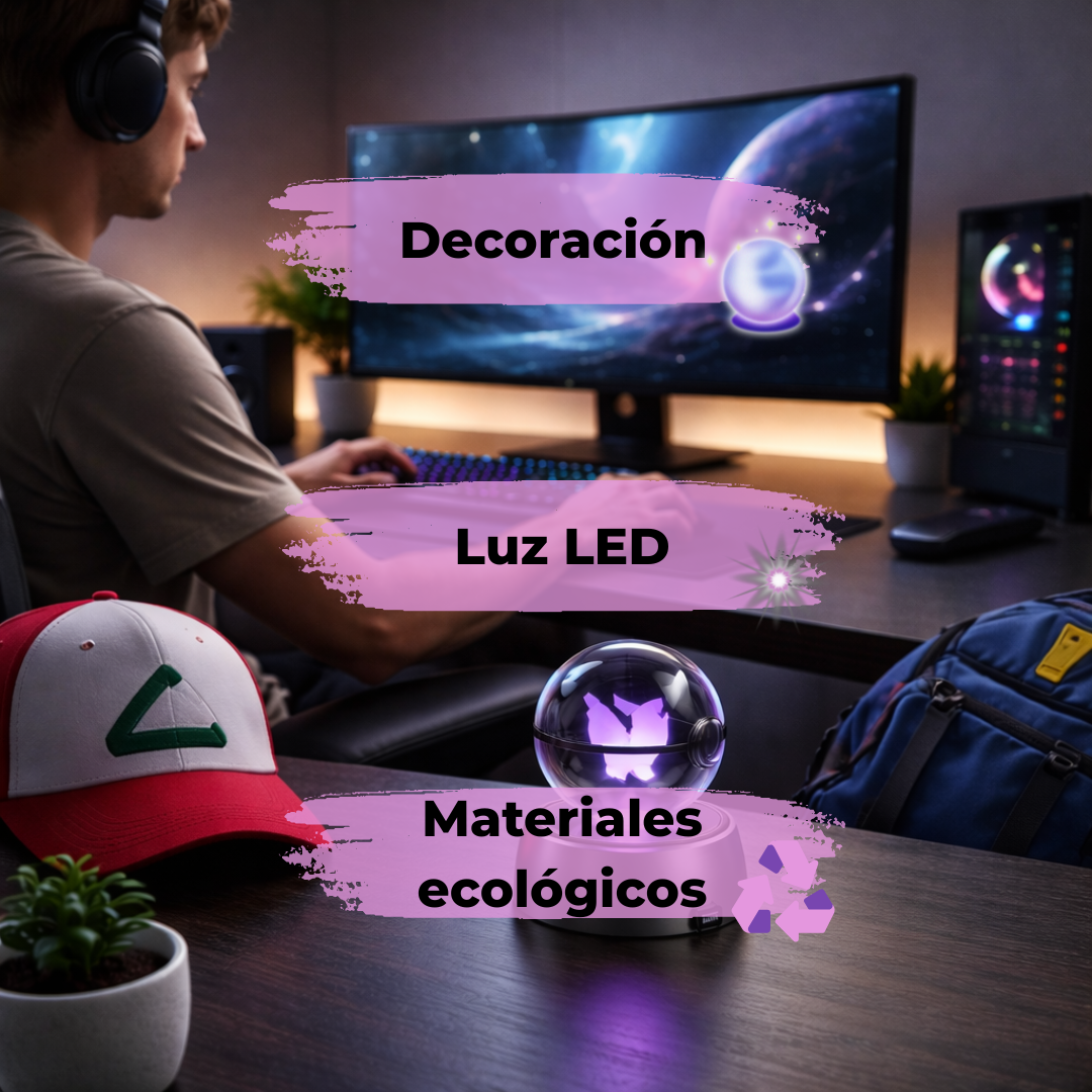 Esfera de Cristal 3D Iluminada